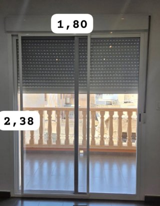 4 Ventanas, 3 Balconera y una puerta Aluminio