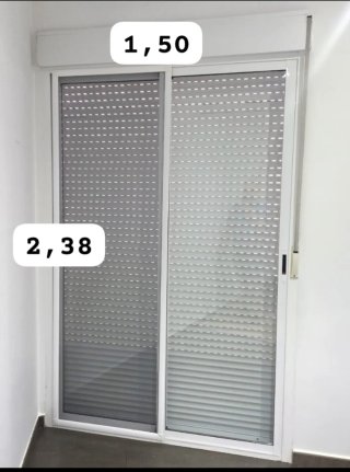 4 Ventanas, 3 Balconera y una puerta Aluminio