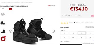 Botas para moto de la marca Shima Edge N.45 nuevas