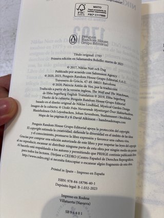 1793 (Trilogía de Estocolmo 1) (Spanish Edition)