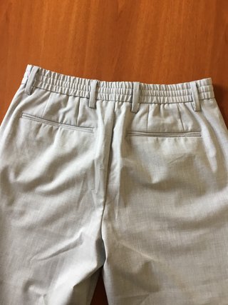 Pantalón fino vestir hombre gris