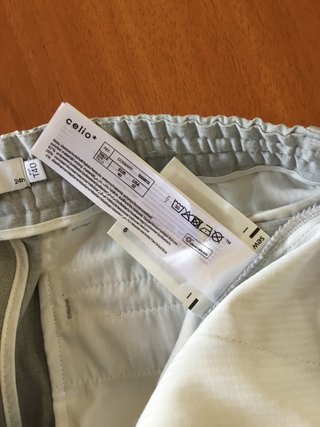 Pantalón fino vestir hombre gris
