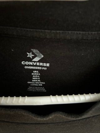 Camiseta Converse Negra