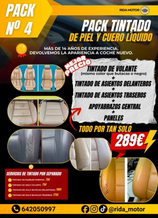 ✅SIN TAPIZAR . Asientos , paneles , volante etc...