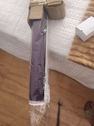 Estores nuevos morado y blanco