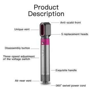 Piastra Capelli 5 in 1 + 4 faretti