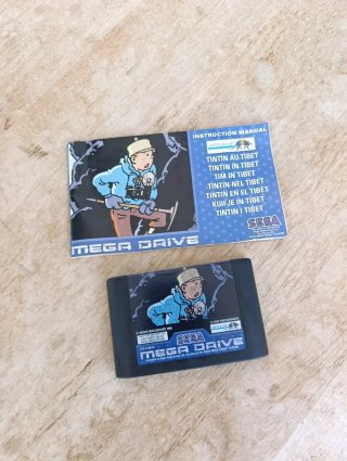 Tintin Tibet Sega Mega Drive megadrive videojuego