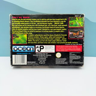 Jurassic Park Snes Completo Scatola e Manuali