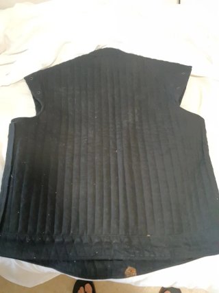 Gambesón de esgrima negro XXL