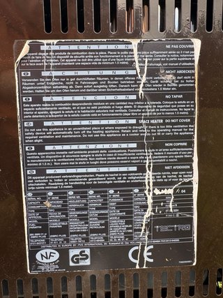 Estufa Queroseno + 5L Combustible