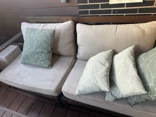 Muebles de exterior madera y tela