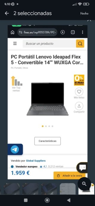 Lenovo Ideapad Flex 5 Convertible 14 Gris