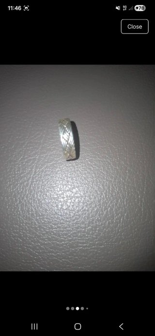 Anillo de plata trenzado