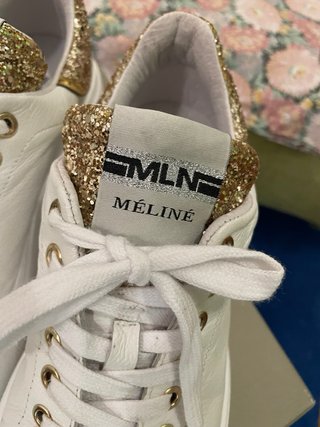 Sneakers Meline pelle glitter oro n.40