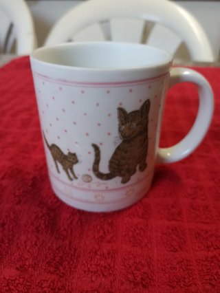 Taza Familia Gatitos--Taza Blanca