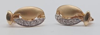 Pendientes Café Dos oro 18k, 1,96gr, Ref. O-420.