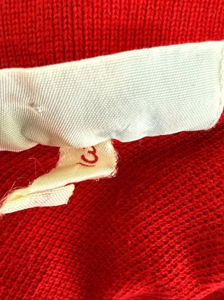 Lacoste Polo 3 Uomo S Rossa Chemise Vintage Cotone