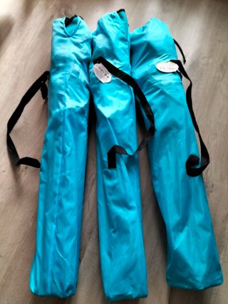 3 Sillas Plegables Camping/Pesca Azul