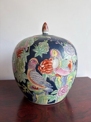 Jarrón Decorativo Cerámica Estilo Japonés