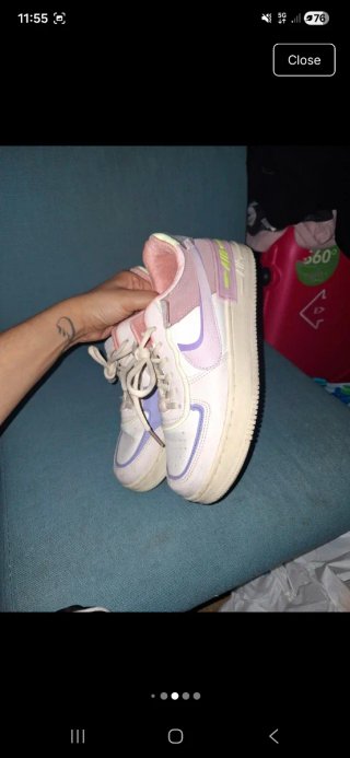 Nike Air Force 1 Morado y Blanco