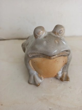 Figura Sapo Príncipe Vintage Cerámica