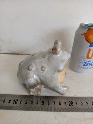 Figura Sapo Príncipe Vintage Cerámica