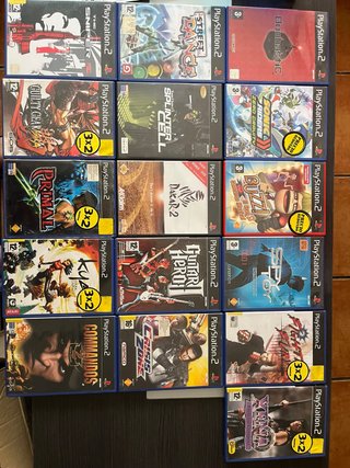 Lote Juegos PlayStation 2 PS2, 5€ unidad