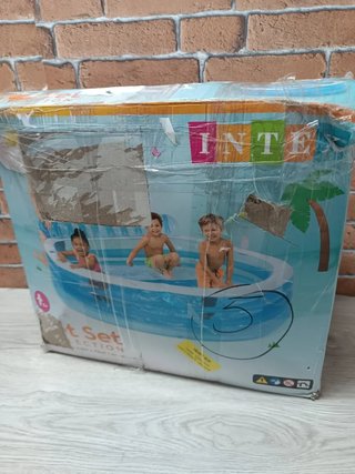 Piscina hinchable infantil azul