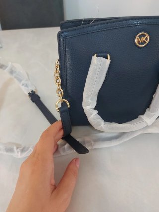 Borsa Michael Kors blu e oro