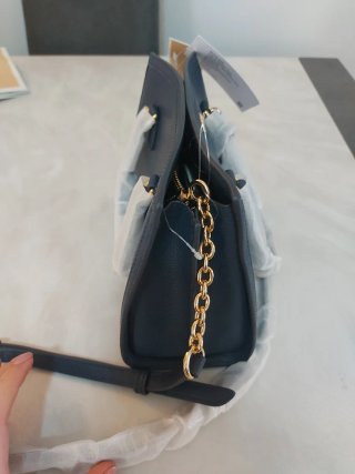 Borsa Michael Kors blu e oro
