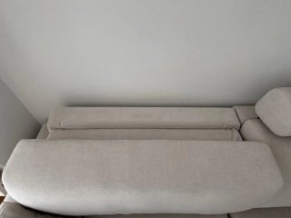 Sofá FAMA eléctrico beige 210cm