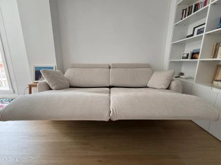 Sofá FAMA eléctrico beige 210cm