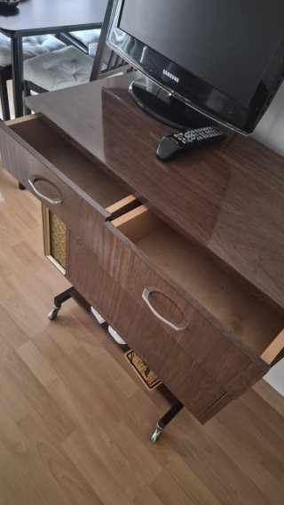 Mueble Bar Vintage Años 70 Madera y Metal
