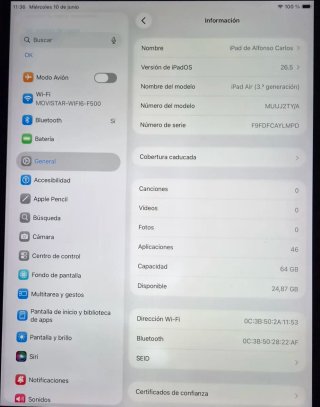 iPad Air 3ª Gen 64 GB