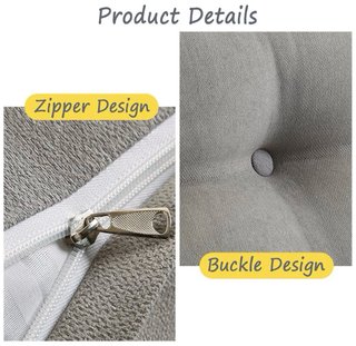Almohada Triangular Lumbar Beige