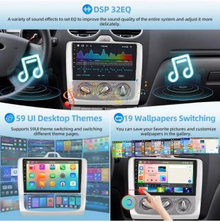 podofo 4G+64G Carplay Car Radio