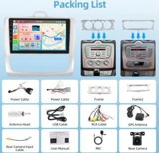 podofo 4G+64G Carplay Car Radio