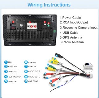 podofo 4G+64G Carplay Car Radio