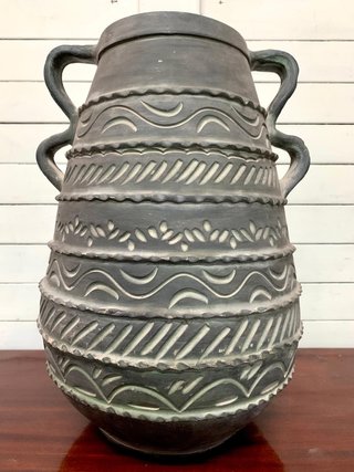 Jarrón Cerámica Vintage Grande