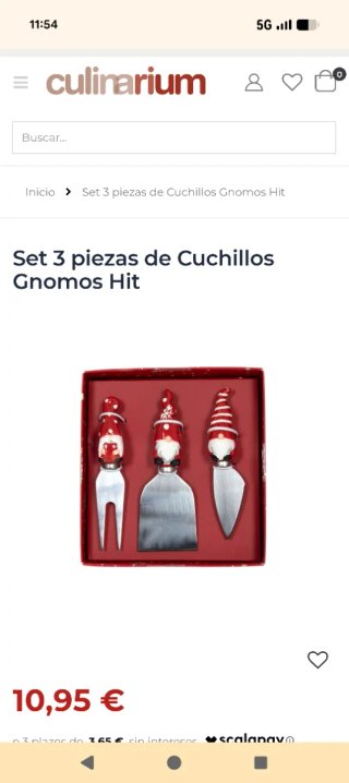 Set 3 Cuchillos de queso y funda cubiertos