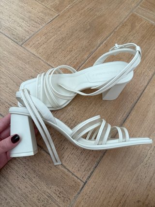 Sandalias Stradivarius Blancas Talla 38