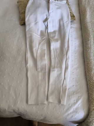 Pantalón montar niña blanco 14 años