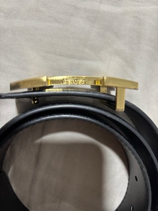 Cinturón Hermès Piel original Hebilla H Dorada