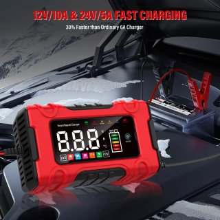 Cargador Baterías Coche 12V/24V Inteligente