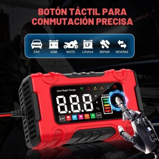 Cargador Baterías Coche 12V/24V Inteligente