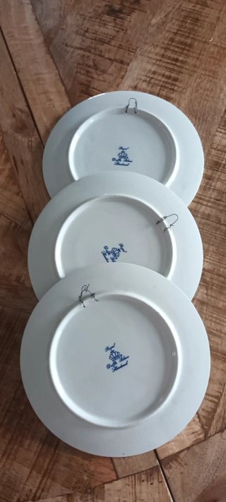 Lote de 3 platosfoto s orginales Delftsblauw  bord