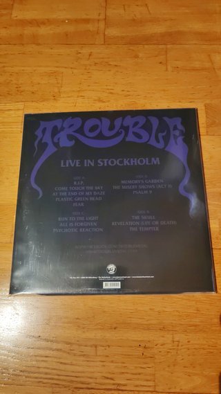 TROUBLE - Live In Stockholm 2LP, Vinilo Negro