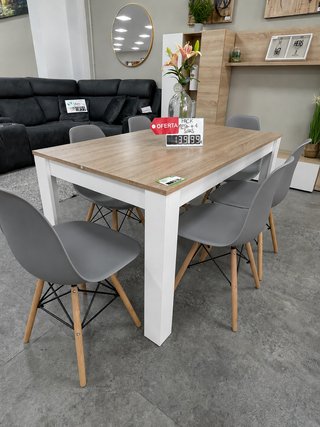 Mesa + 4 Sillas Estilo Noruego Nuevas