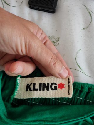 Vestido vintage Kling verde