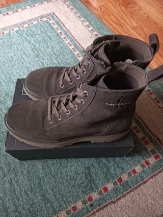 Botines Ante Marrón Oscuro Calvin Klein Jeans
